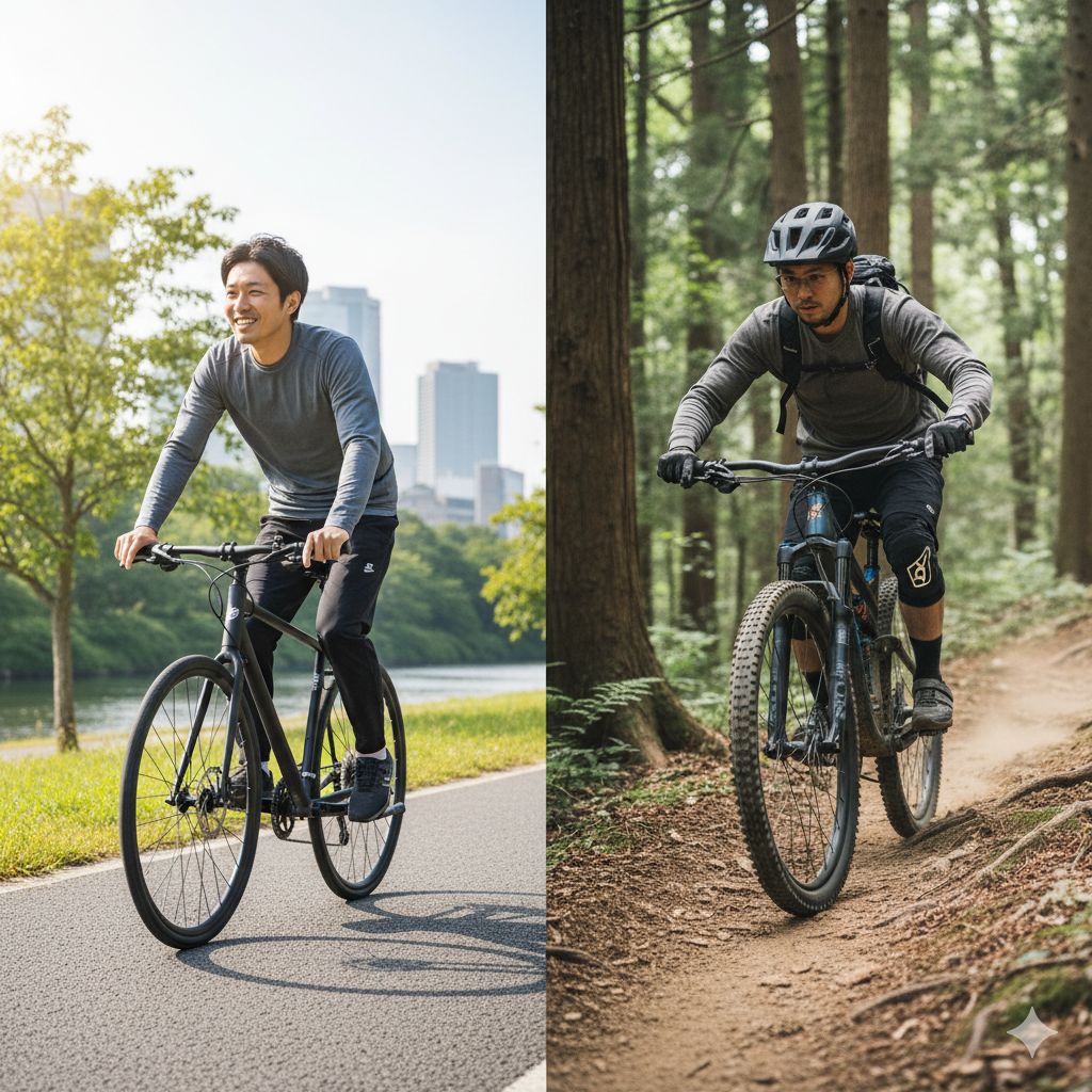 クロスバイクとマウンテンバイクの違いとは？