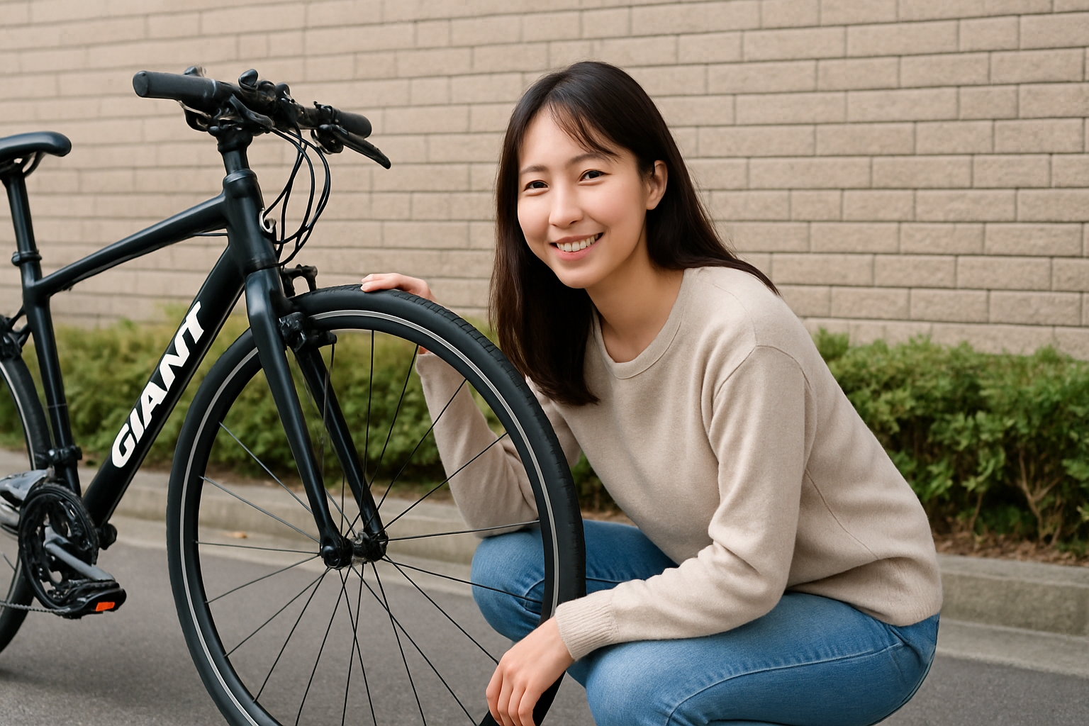 安いジャイアントのクロスバイク