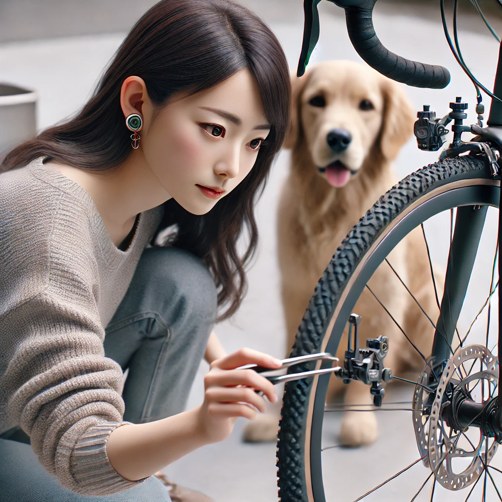 Vブレーキやディスクブレーキとの干渉回避技術