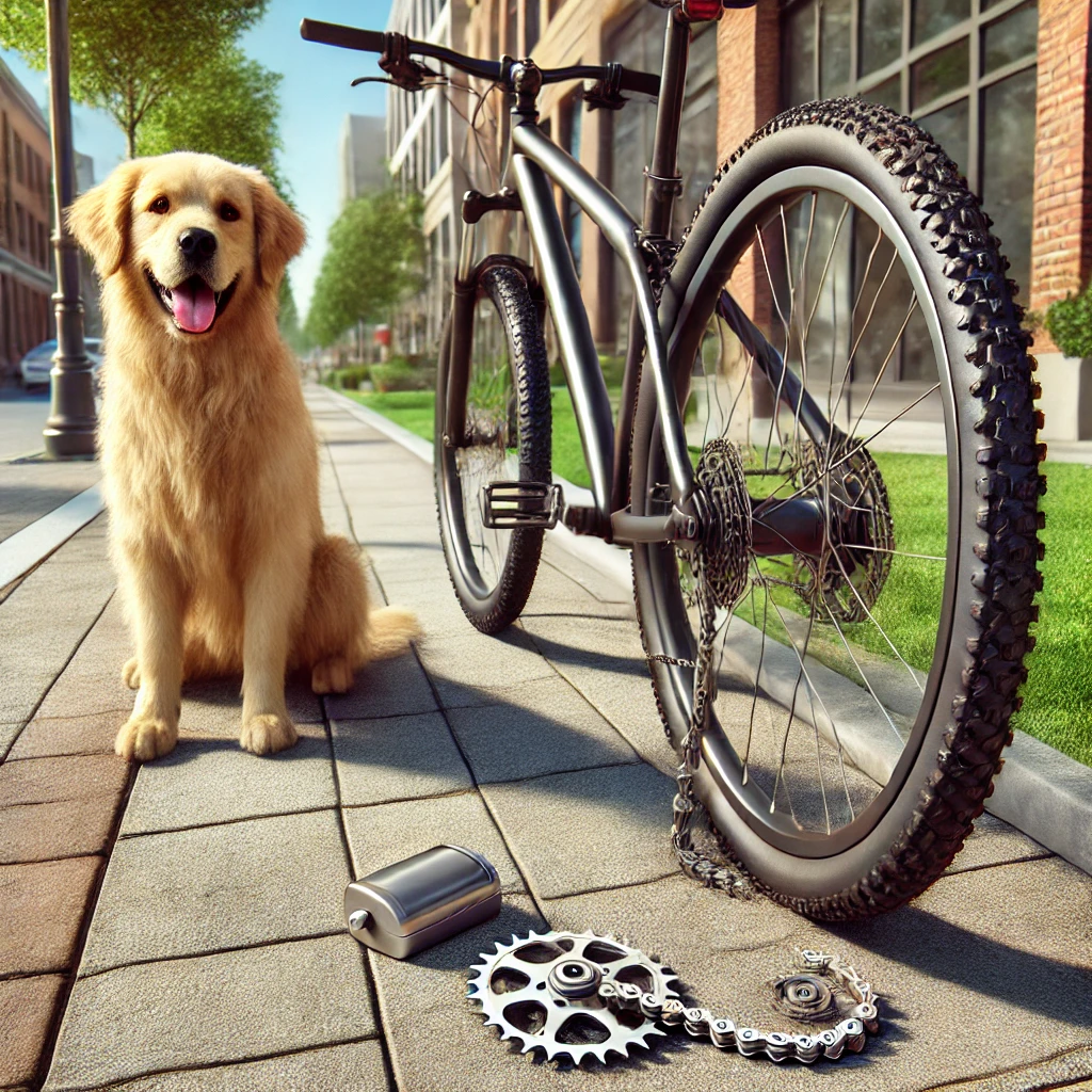 自転車のチェーンが外れた原因と対処