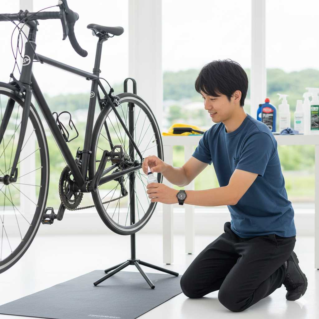 室内でできる自転車チェーンメンテナンス手順